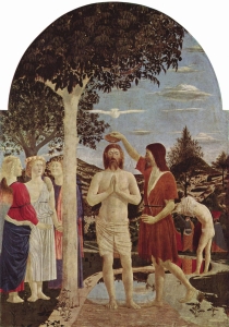 Piero della Francesca (1420–1492), Chrzest Jezusa Piero della Francesca (1420–1492), Chrzest Jezusa