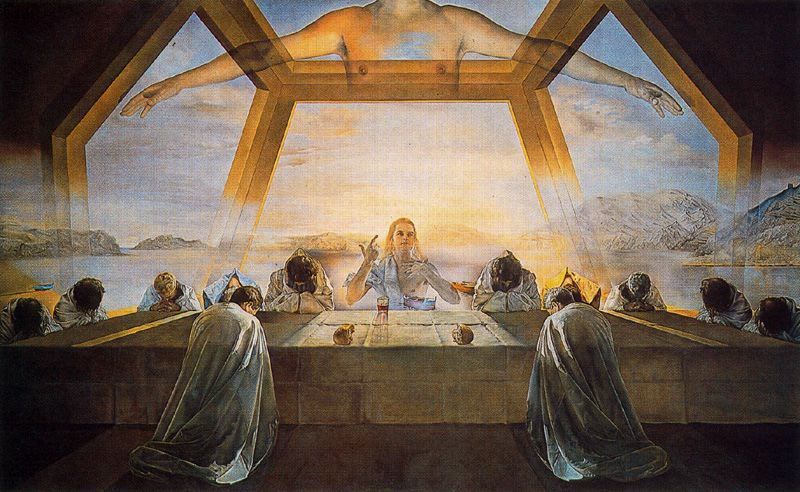 Salvador Dali (1904-1989). Ostatnia Wieczerza. 1955 Ostatnia Wieczerza