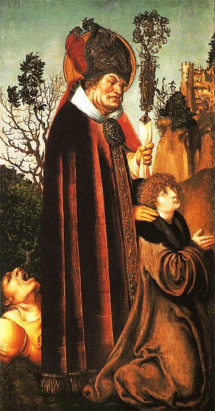 Lucas Cranach Starszy (1472–1553), św. Walenty, c.1502 św. Walenty