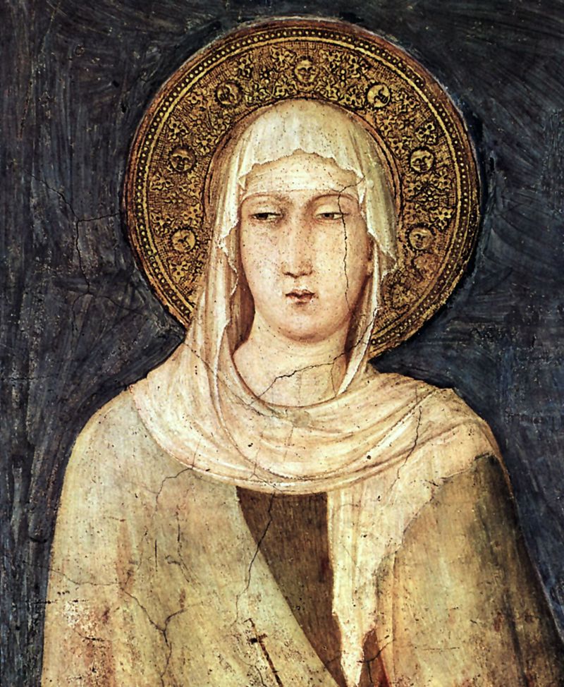 Simone Martini (c. 1284-1344), św. Klara z Asyżu św. Klara z Asyżu